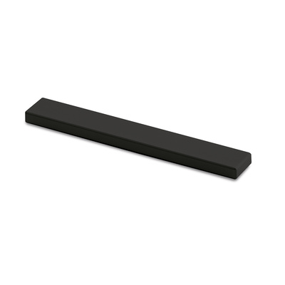 Tirador corrido Stabia, distancia entre taladros 96 mm, L 108 mm, B 8 mm, H 20 mm, Negro mate