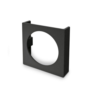 Handle Torlano, drill hole spacing 64 mm, L 71 mm, W 71 mm, H 18 mm, matt black