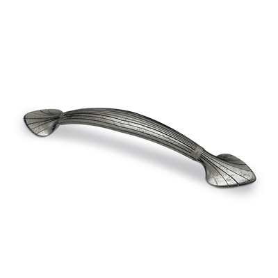Handle Tribano, drill hole spacing 96 mm, L 129 mm, W 20 mm, H 20 mm, antique pewter look