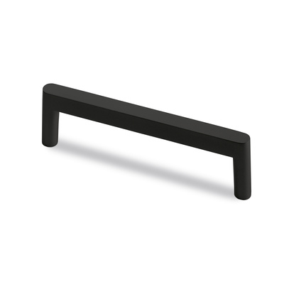 Griff Utinum, Bohrabstand 128 mm, L 138 mm, B 10 mm, H 35 mm, Schwarz matt