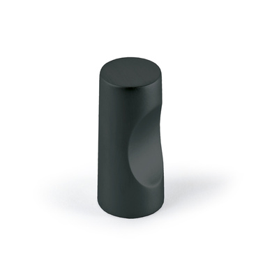 Knop Almus, H 23 mm, ø 12 mm, mat zwart