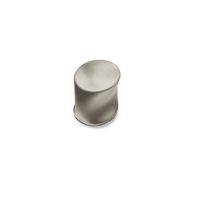 Knopf Bonea, L 29 mm, B 22 mm, H 25 mm, Edelstahl Optik gebürstet