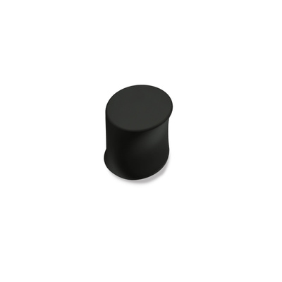 Knopf Bonea, L 29 mm, B 22 mm, H 25 mm, Schwarz matt