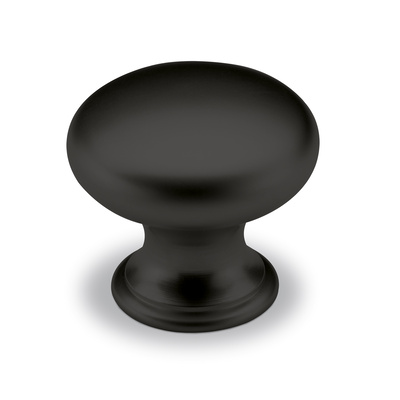 Bouton Cirpi, H 27 mm, ø 30 mm, noir mat