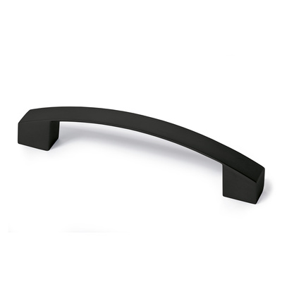 Handle Vantania, drill hole spacing 128 mm, L 144 mm, W 14 mm, H 27 mm, matt black