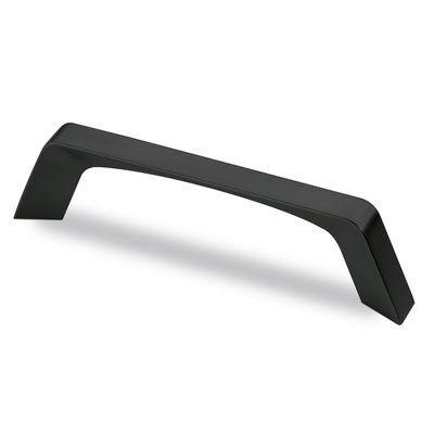 Griff Veronia, Bohrabstand 128 mm, L 144 mm, B 14 mm, H 30 mm, Schwarz matt