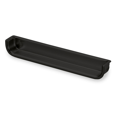 Einsetzgriff Genzone, L 134 mm, B 16 mm, H 16 mm, Schwarz matt