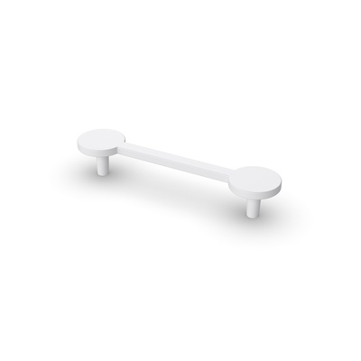 Uchwyt Limpio, odległość wiercenia 128, L 165 mm, B 37 mm, H 30 mm, Kolor biały mat