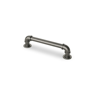 Uchwyt Ogulin, odległość wiercenia 128, L 152 mm, H 38 mm, ø 16 mm, Wykończenie cyna postarzana