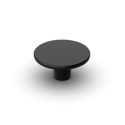 Bouton Tardiano, H 30 mm, ø 60 mm, noir mat