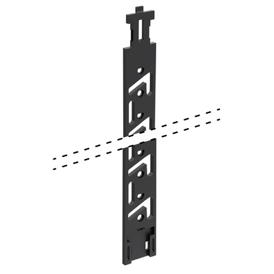 Stop Control locking bar (with / for extension), hole line 32, Length 352 mm, left and right