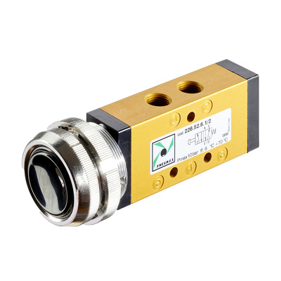 SP 1656 5/2 way pushbutton valve 1/8"