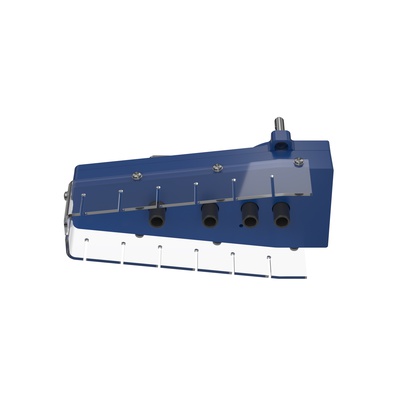 Interchangeable drilling unit, 4 spindles, 90° with quick release chuck and drill holders