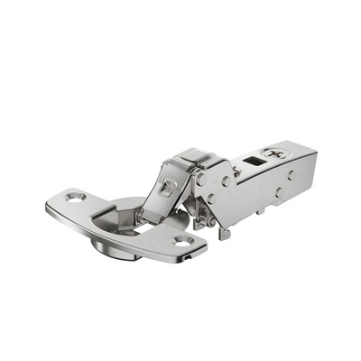 Sensys thin door hinge, door thickness from 10 mm, Without integrated Silent System (Sensys 8646), nickel plated, inset, Opening angle 110°, TS-drilling pattern 48 x 6 mm, for screwing on (-)
