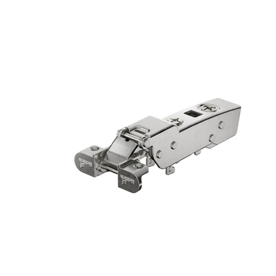 Sensys 铝框门铰链，用于最大厚度为 32 mm 的门板, 不带自闭功能 (Sensys 8661), 镀镍, 半盖门, 开启角度 95° 拧入式 (-)