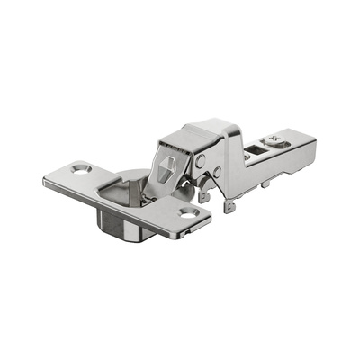 Novisys - zawias 95° bez automatyki zamykania (Novisys 8862), niklowany, drzwi wpuszczane, kąt otwarcia 95°, TH-rozstaw nawierceń 52 x 5,5 mm, do przykręcania (-)