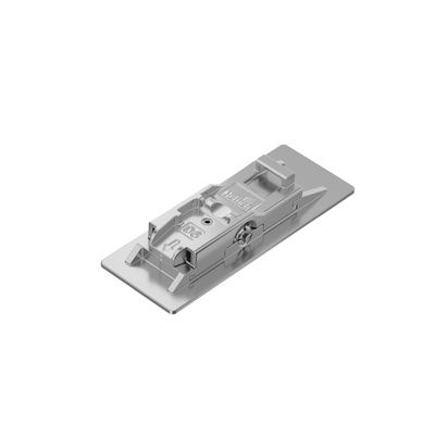 Sensys mounting plate for glue mounting with Direct height adjustment, distance 6.0 mm