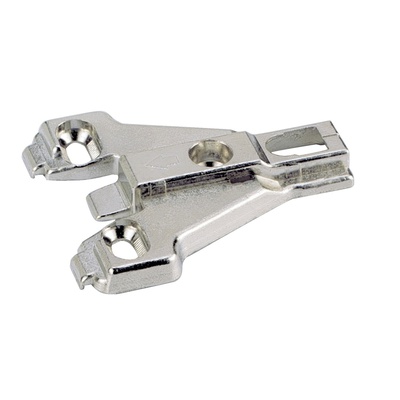 Face frame mounting plate for screwing on, D = 4.5 mm, Hole line distance LR 9.5