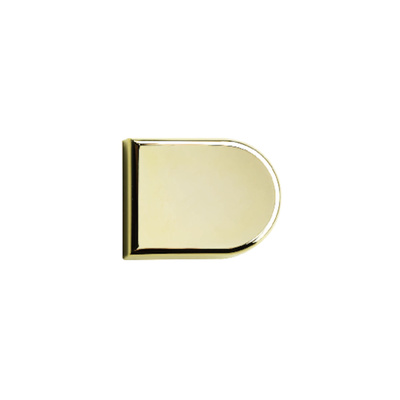 decorative cap Type B (D shape) gold plated, high gloss