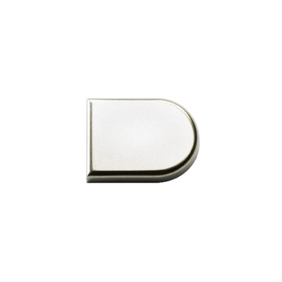 decorative cap Type B (D shape) nickel plated, matt