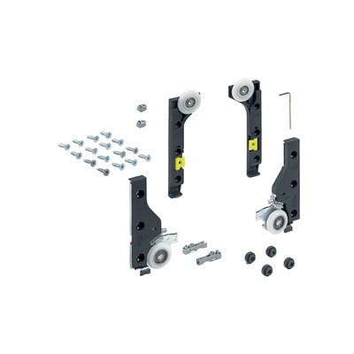 SlideLine M Set of fittings for doors without Silent System, 30 kg, Minimum door width in mm: 300