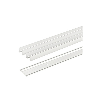 SlideLine 16, Set of profiles for screwing on, 3600mm, powder coated, white