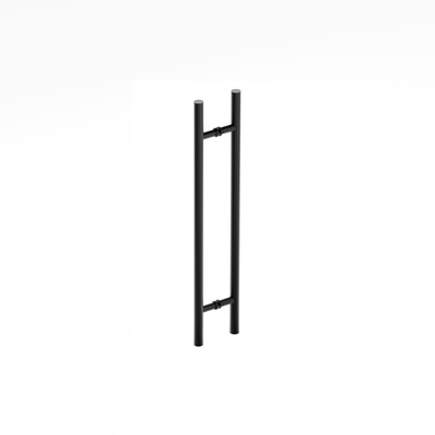 RoomLine Top L 80 handle, H shape, 550 mm, stainless steel, black