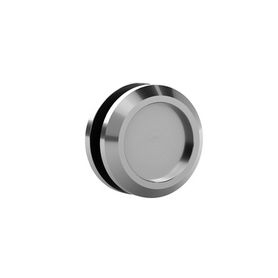 RoomLine Top L 80 poignée, Coquille ronde, Inox, argent