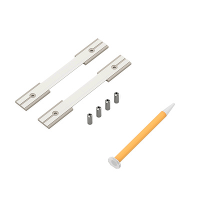 RoomLine Top L 80 toughened safety glass (VSG) set, refill pack, for glass doors with Silent System (soft closing and soft opening)