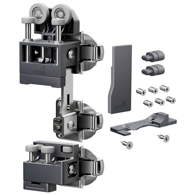WingLine L, Set "heavy duty" cu componenete ghidare inferioară, 25 kg, antracit, dreapta, cu arc