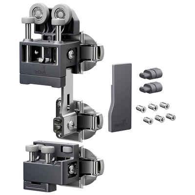 WingLine L, Set "heavy duty" cu componenete ghidare inferioară, 25 kg, antracit, dreapta, fără arc