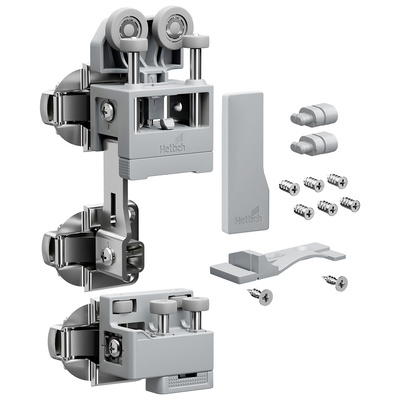 WingLine L, Set "heavy duty" cu componenete ghidare inferioară, 25 kg, gri, stânga, cu arc