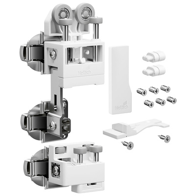WingLine L, Set "heavy duty" cu componenete ghidare inferioară, 25 kg, alb, stânga, cu arc