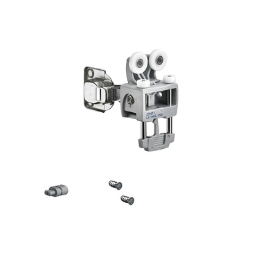 WingLine L, Kit de pièces de coulissage sans guidage par le bas, sans fermeture automatique, 12 kg, gris, à gauche