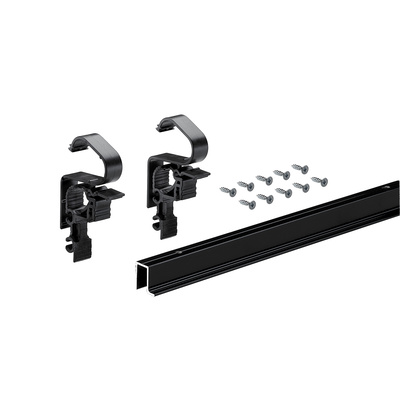 WingLine L, Zestaw profilu bez dolnego prowadzenia, 1200 mm, powder coated, black