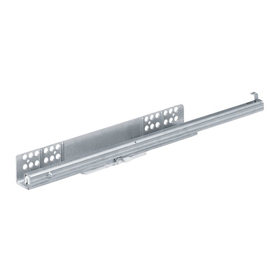 Quadro 25 ze Stop Control, montaż nasuwany, EB 20 (grubość boku szuflady ≤ 16 mm), 250 mm, lewy