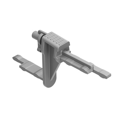 Two sided adapter type C for connecting multi synchronisation to Quadro drawer runners with Push to open
