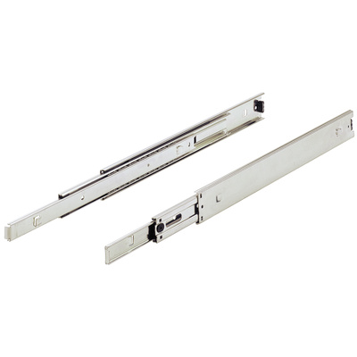 KA 5661 ball bearing runner, 12.7 mm installed width, chrome plated