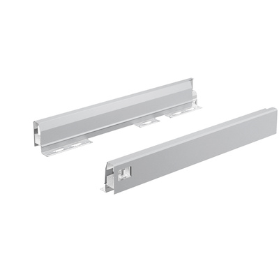 Drawer set ArciTech, 78 / 500 mm, silver, left and right