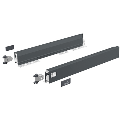 Drawer set ArciTech, 78 / 500 mm, anthracite, left and right