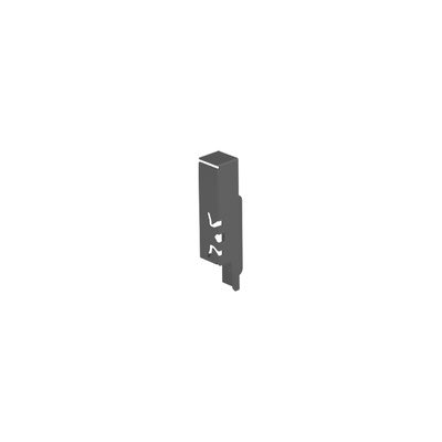 Rear panel connector ArciTech 126 mm, anthracite, left