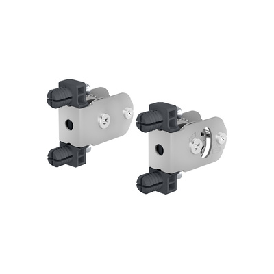 ArciTech drawer front connector for drawer side profile, for knocking in