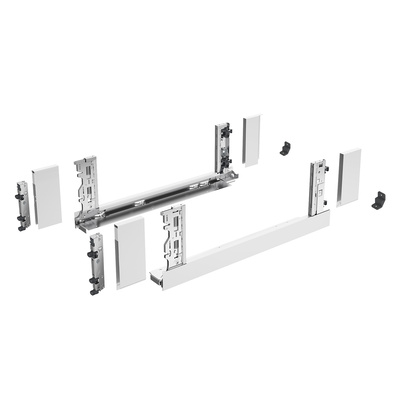 AvanTech YOU Inlay drawer side profile set, height 187 mm x NL 350 mm, white, left and right