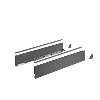 AvanTech YOU Drawer side profile set, height 101 mm x NL 270 mm, anthracite, left and right