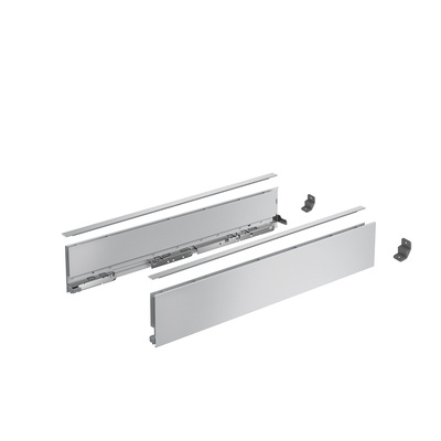 AvanTech YOU Drawer side profile set, height 101 mm x NL 270 mm, silver, left and right