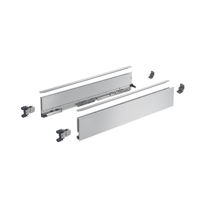 AvanTech YOU Drawer side profile set, height 101 mm x NL 350 mm, silver, left and right
