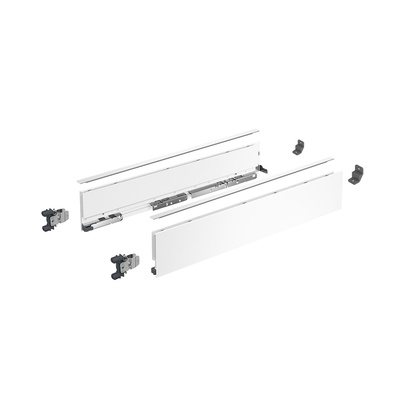 AvanTech YOU Drawer side profile set, height 101 mm x NL 270 mm, white, left and right