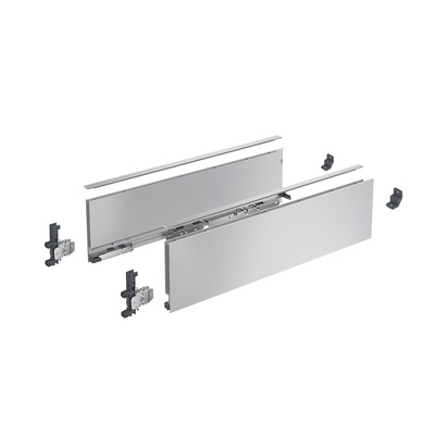 AvanTech YOU Drawer side profile set, height 139 mm x NL 270 mm, silver, left and right