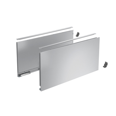 AvanTech YOU Drawer side profile set, height 251 mm x NL 350 mm, silver, left and right