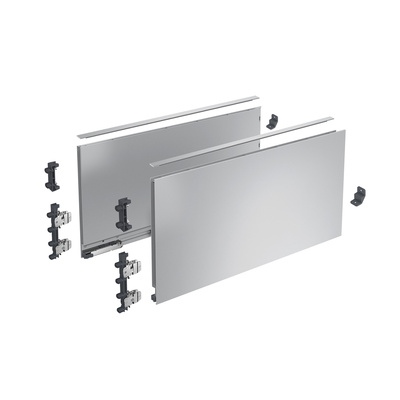 AvanTech YOU 引き出し側板セット、高さ251 mm x NL 450 mm、シルバー、左右セット
